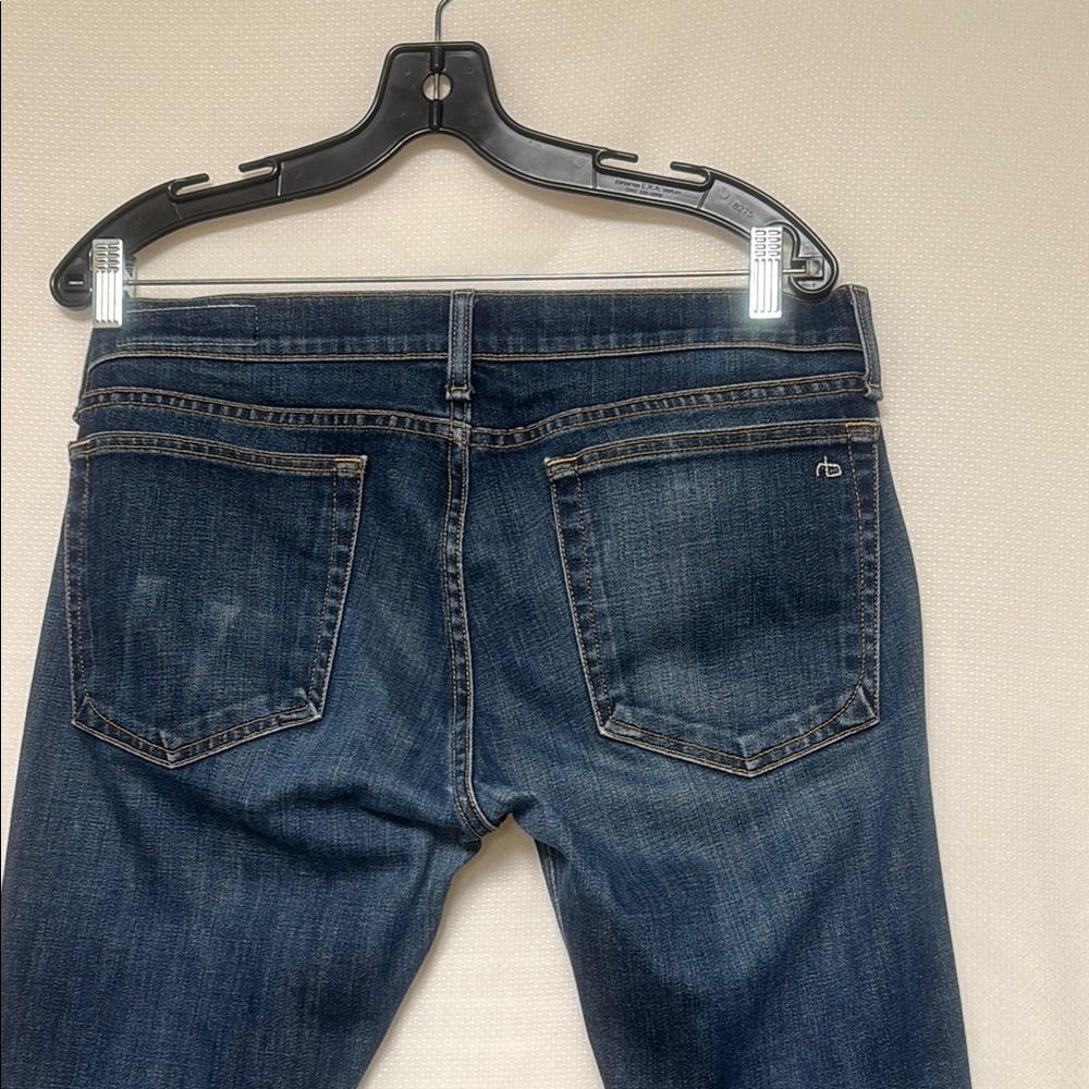 rag & bone Dark Blue Boyfriend Jeans - Picture 8 of 10